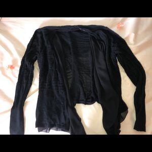 Black cardigan